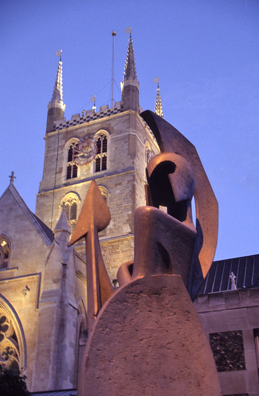 Southbank Church and Statue