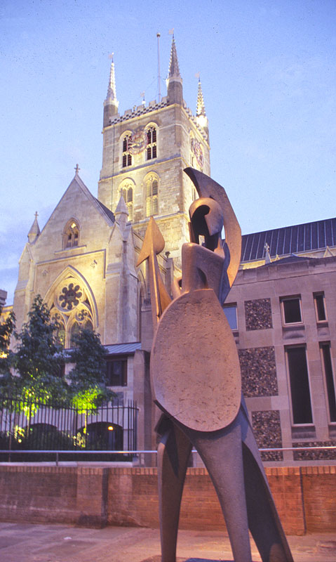 Southbank Church and Statue